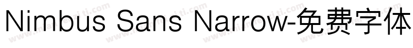 Nimbus Sans Narrow字体转换